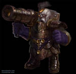 bazooka dwarf undead by texahol