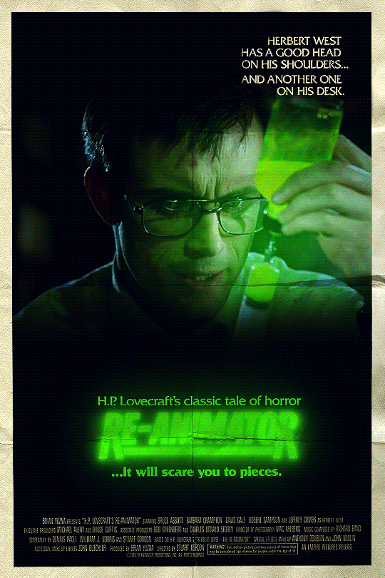 Movie Poster GIF - Re-Animator (1985) by Loupii on DeviantArt Movie Poster GIF - Re-Animator (1985) by Loupii on DeviantArt