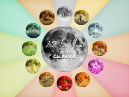 12 Full Moons - 2018 Calendar