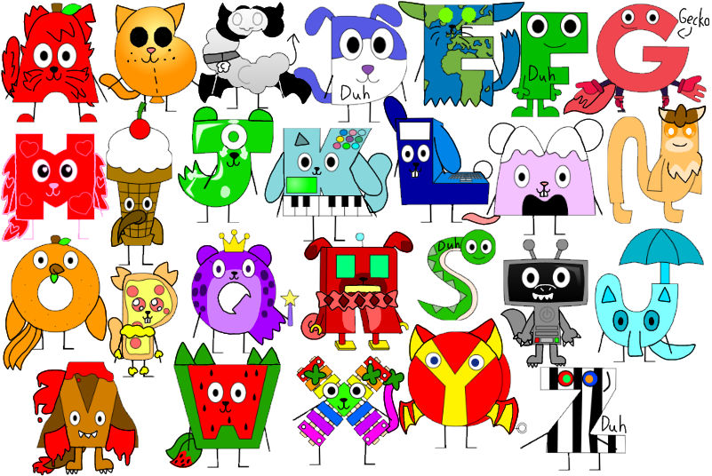 Alphabetons as Animals (Animalphabetons) by Alphabeton100 on DeviantArt