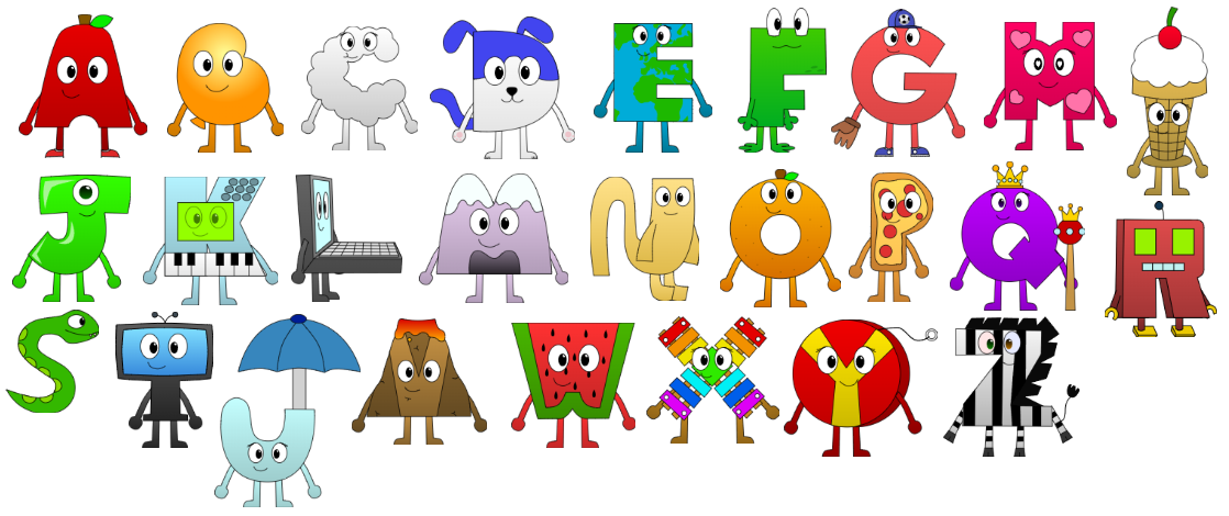 The 2023 looks of the Alphabetons by Alphabeton100 on DeviantArt