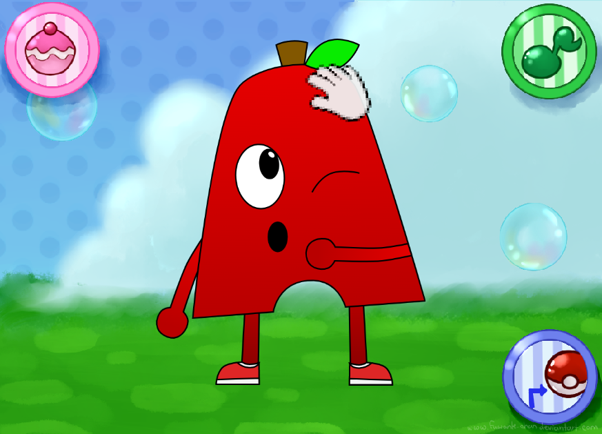 Applon in Pokemon Amie by Alphabeton100 on DeviantArt