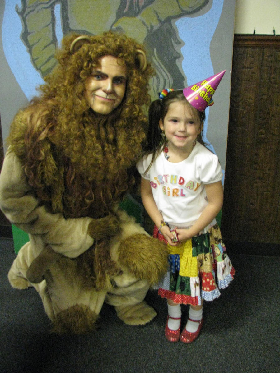 Cowardly Lion and Friend