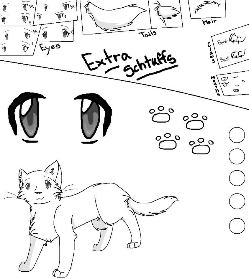 Cat Reference Base by BritterChan on DeviantArt