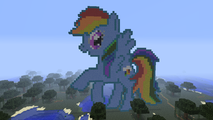 Rainbow Dash - Minecraft