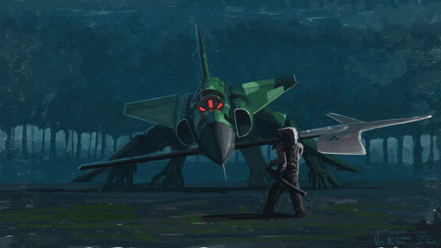 The Great Green Saab Viggen