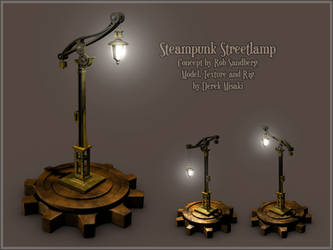 Steampunk Streetlamp Model