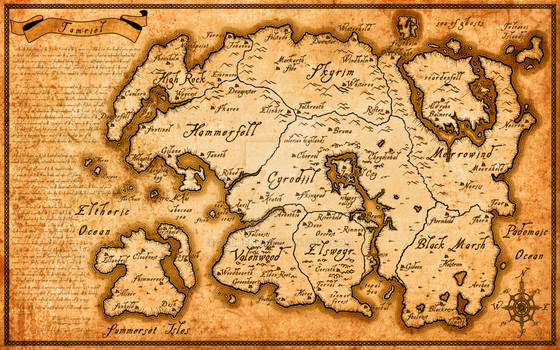 High Resolution Tamriel map (Elder Scrolls series)