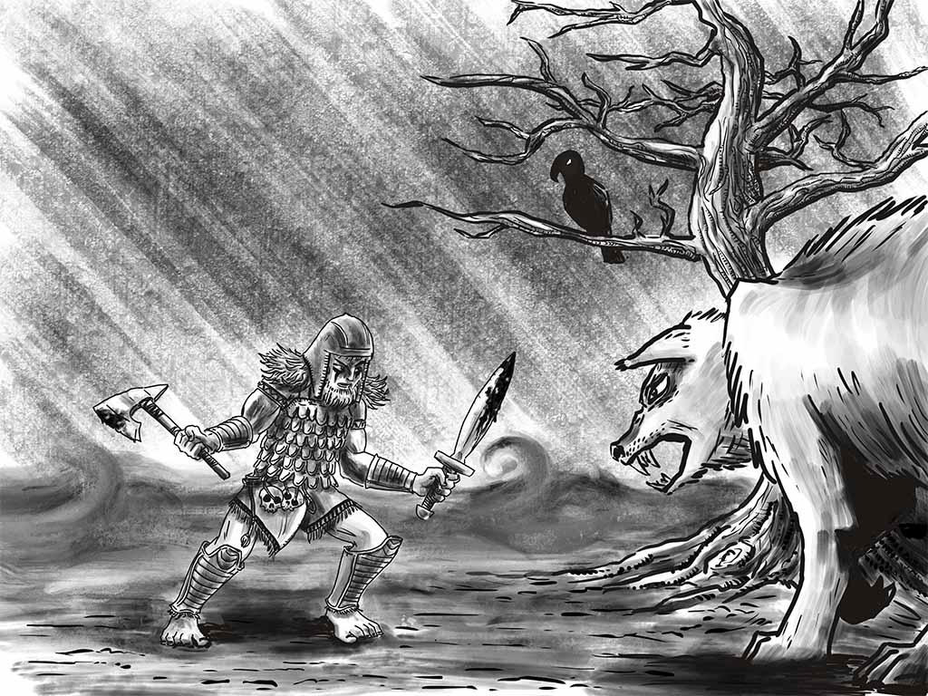 Humakt and Wolf by lordabdul on DeviantArt