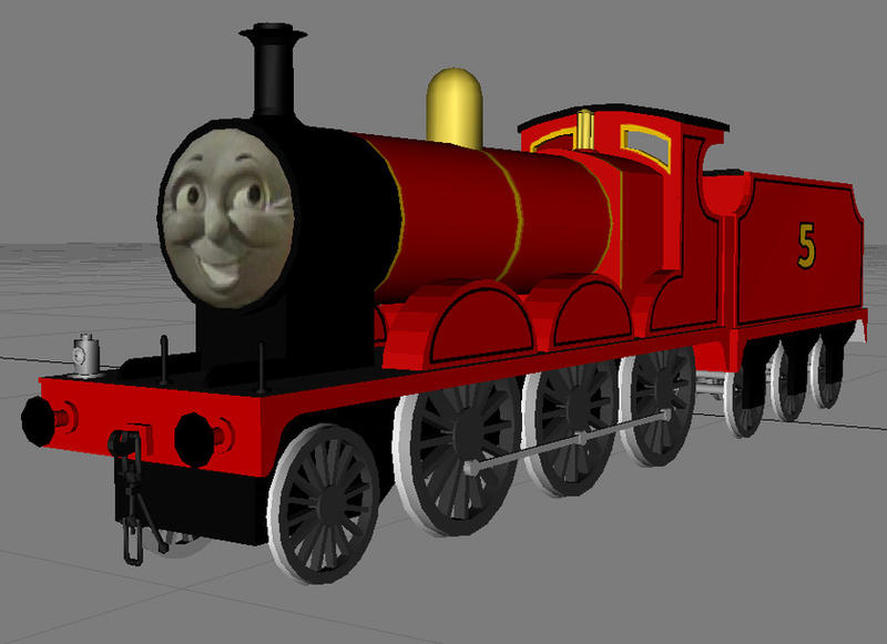 Rms First Red Engine James the red engine by bonjourmonami on DeviantArt