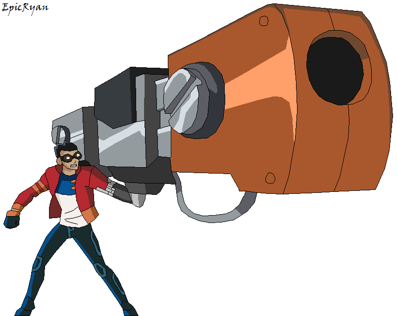 Remind me of generator Rex gun. 