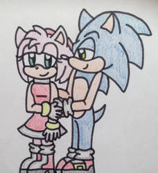 SonAmy huggle