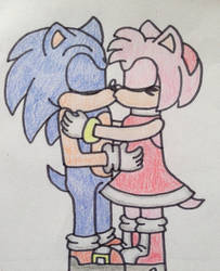 Sonic x Amy smooch