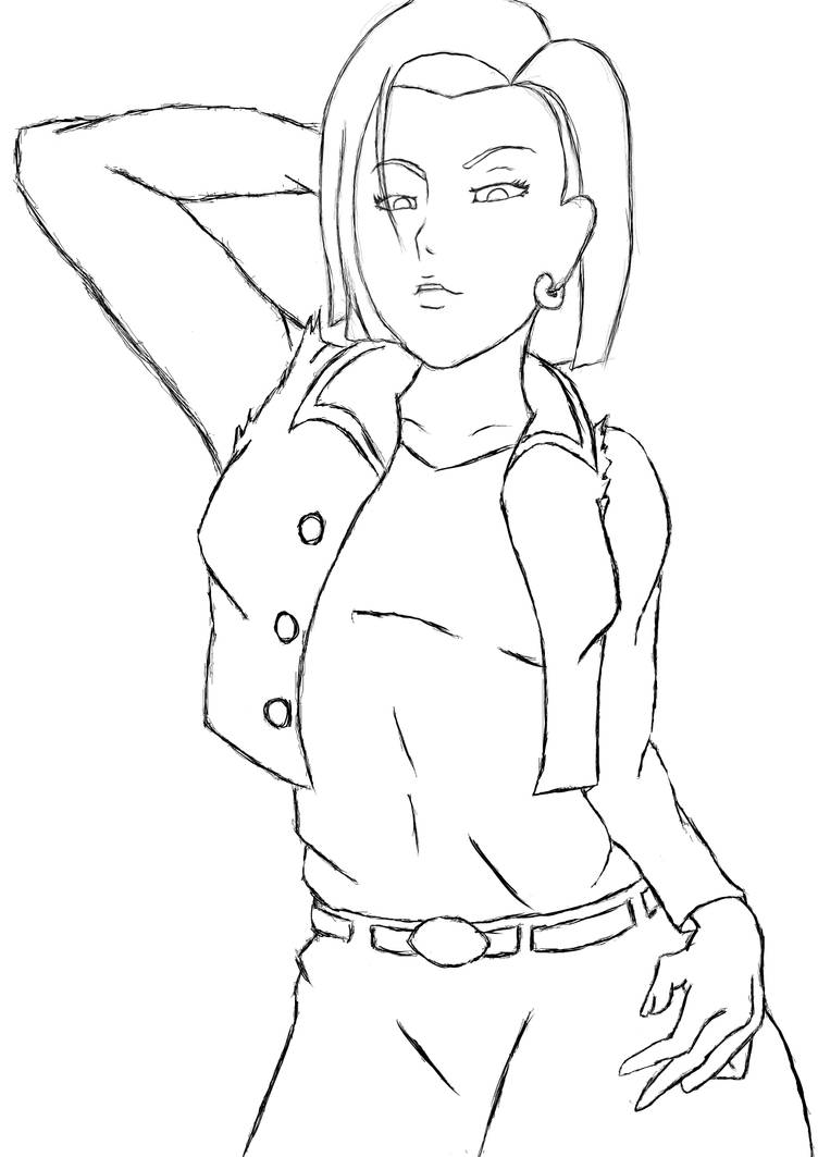 Android 18 Sketch By Jaggerarts On Deviantart Android 18 Sketch By Jaggerarts On Deviantart