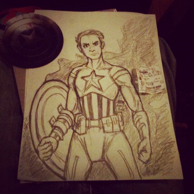 Cap America Pencils