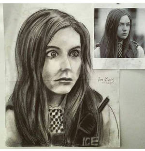 Amelia Pond (Conte Drawing)