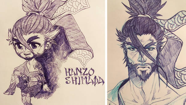 Hanzo pen doodles