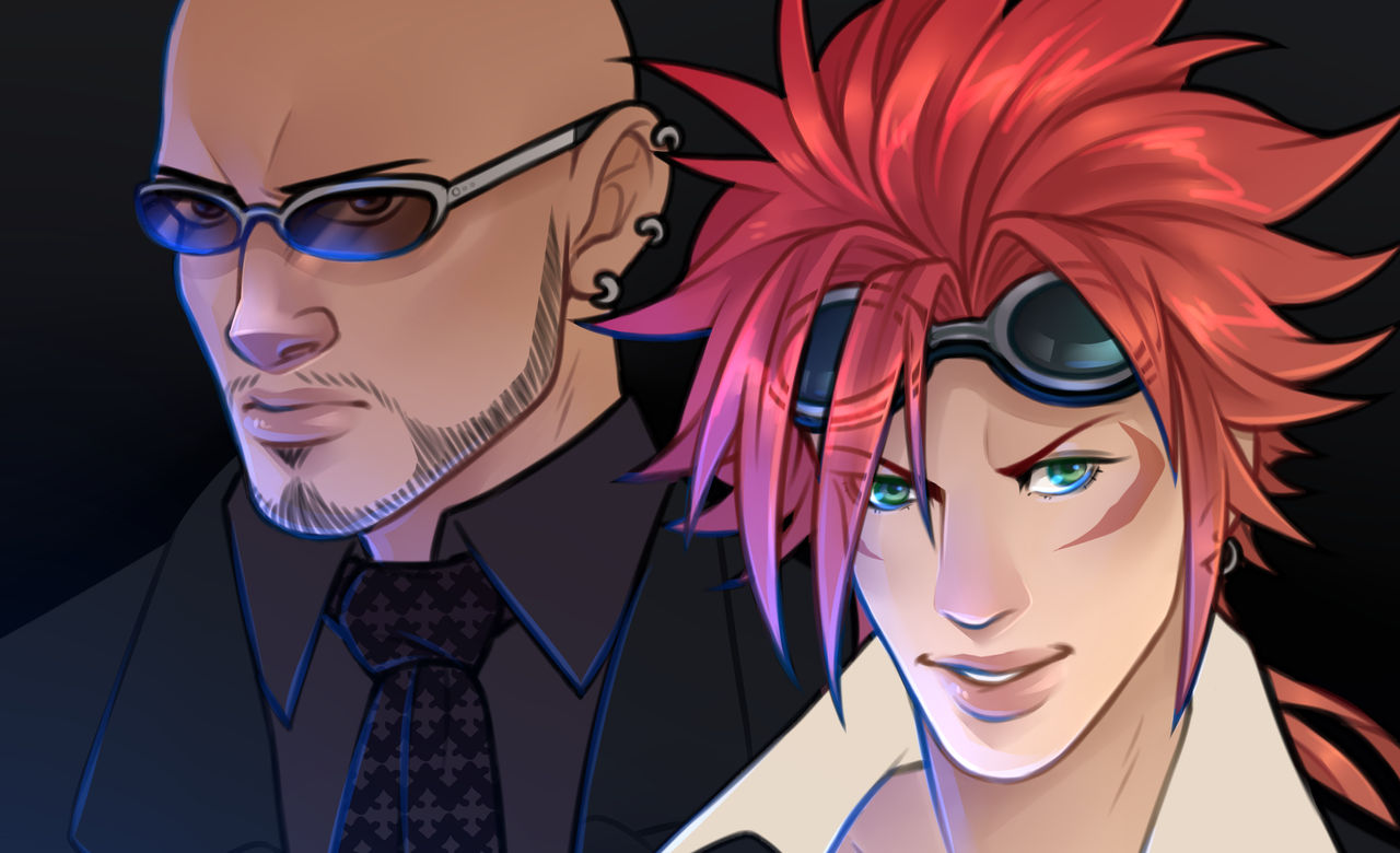 FF7 Zine Preview: Reno and Rude by Jellygay on DeviantArt