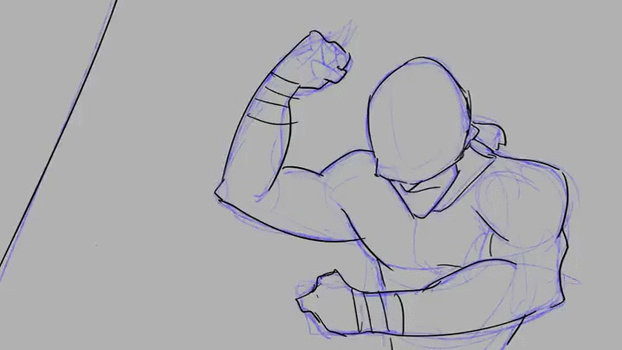 Daredevil 2D animated line test