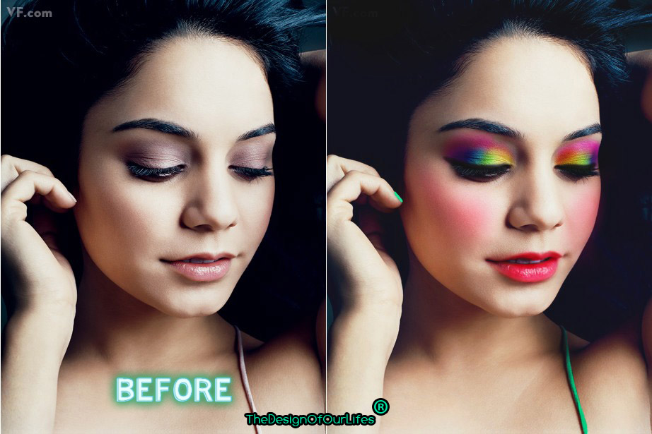 V Hudgens Makeup