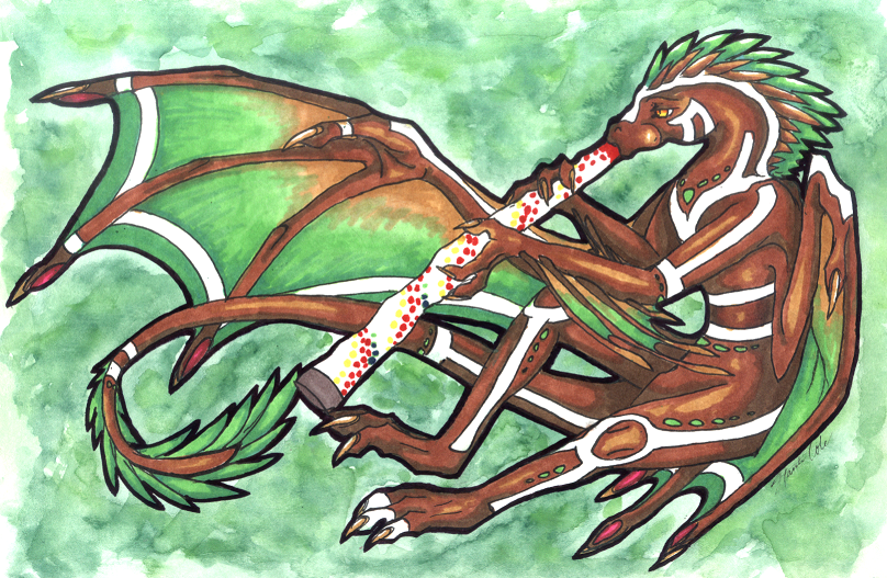 Tribal Dragon - Art Trade