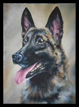 Dog painting 'Luru'