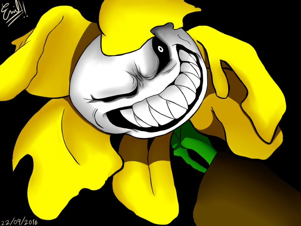Flowey the Flower Rage by Emil-Inze on DeviantArt