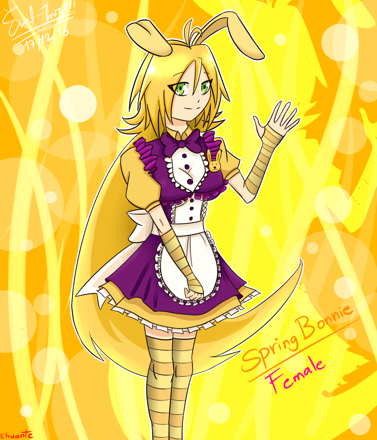 Spring Bonnie version Female from Ehuante by Emil-Inze on DeviantArt