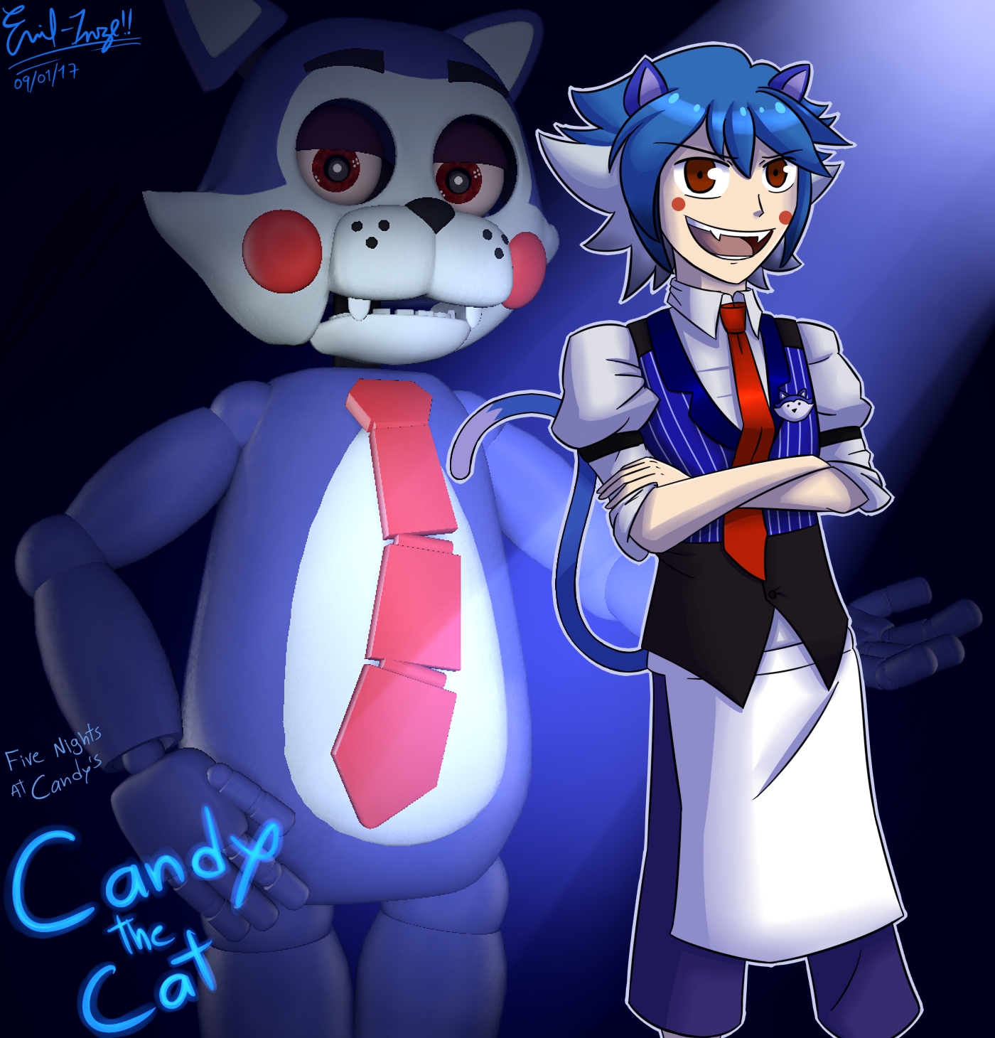 FNaC: Candy the Cat (Remastered) by Emil-Inze on DeviantArt