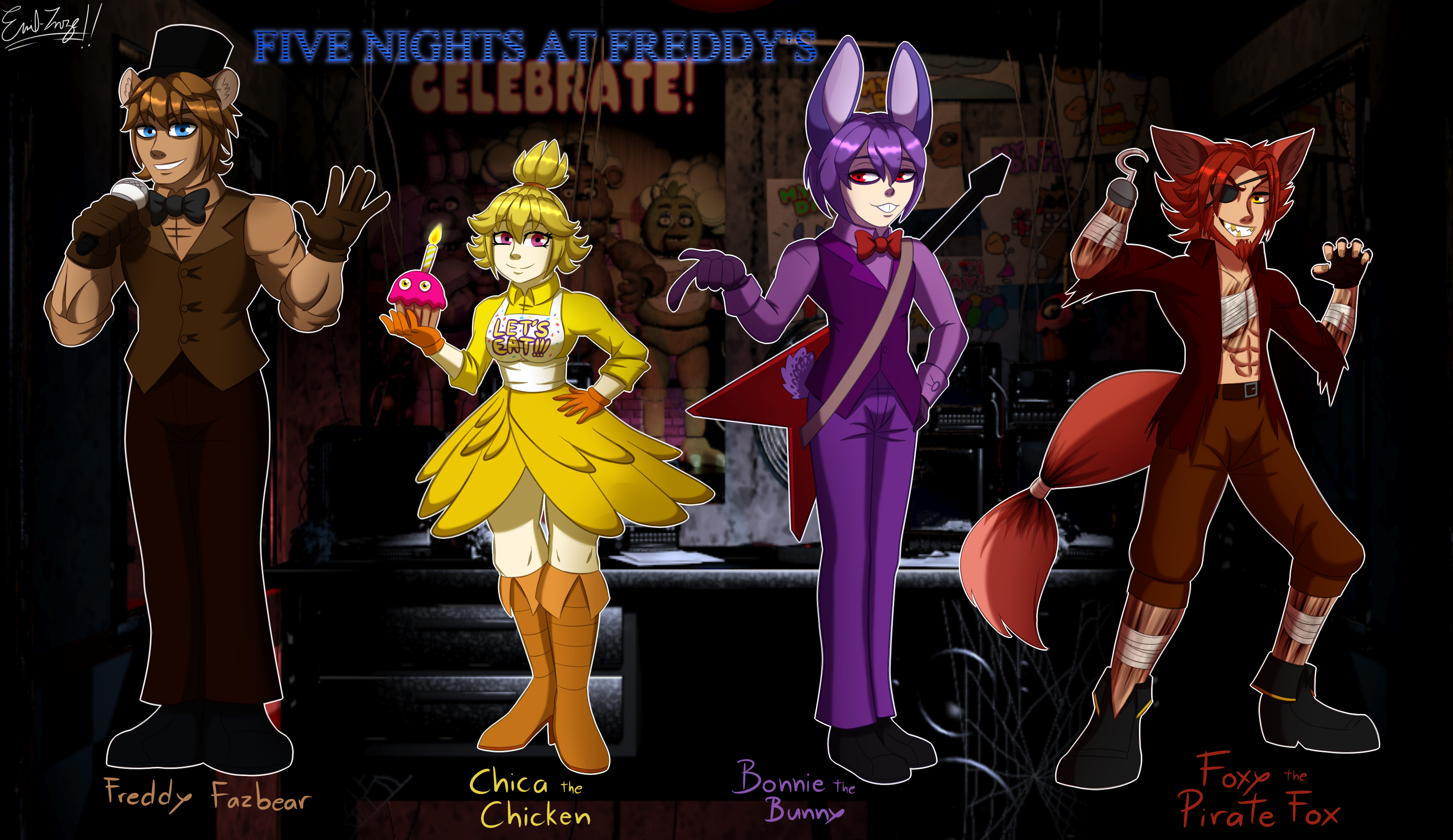 Five Nights at Freddy's 1 Concept by Emil-Inze on DeviantArt