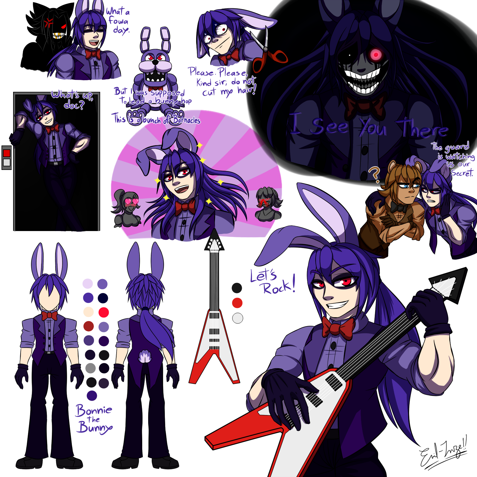 Fnaf Bonnie Fan Art (Remastered) by Emil-Inze on DeviantArt