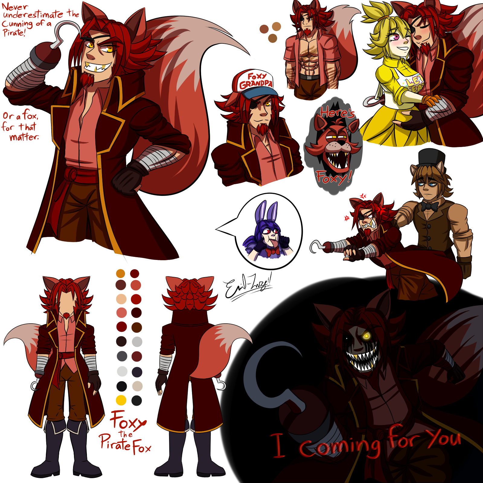 Deviantart Foxa Foxy the Pirate Fox by Emil-Inze on DeviantArt