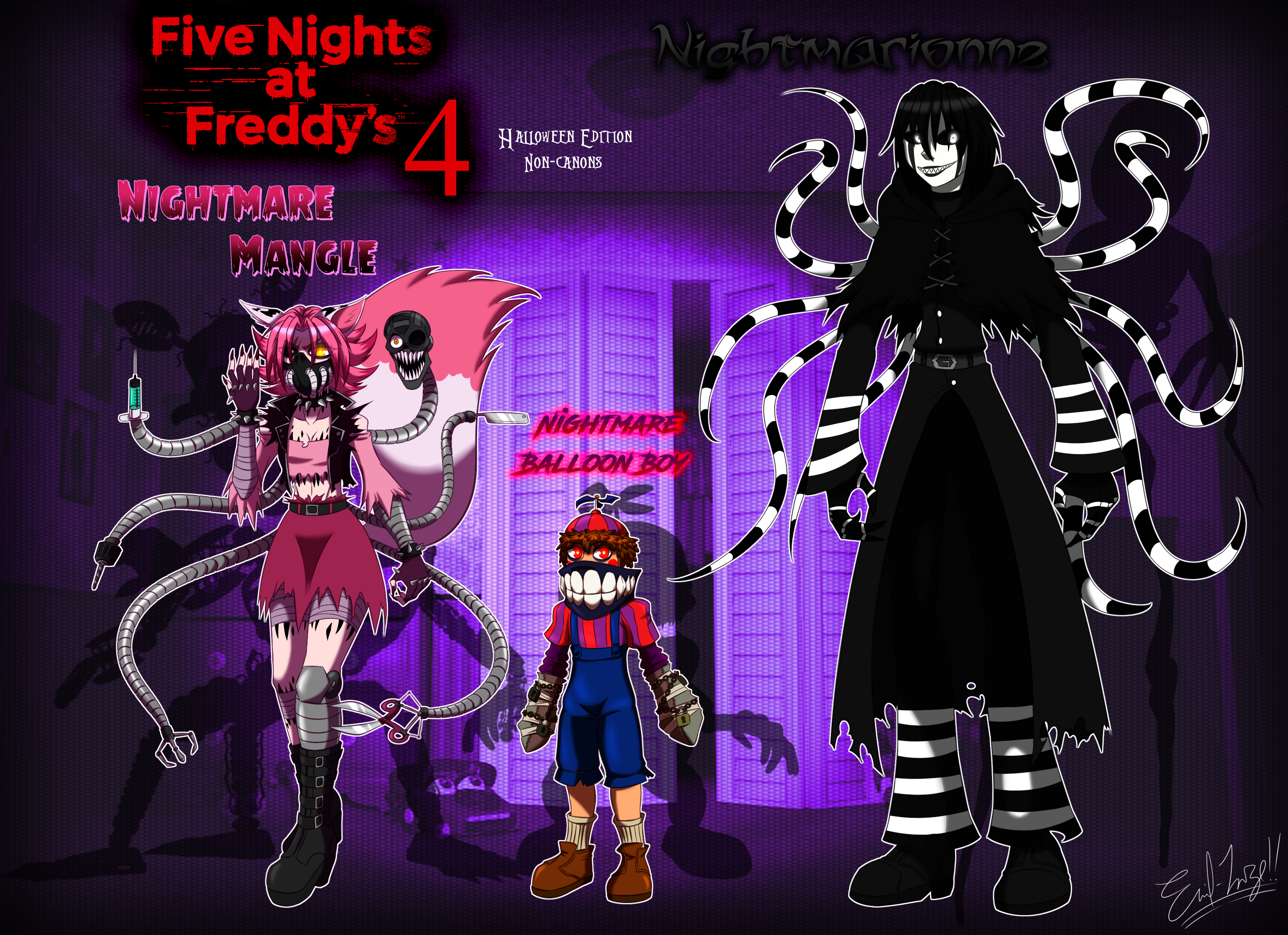 Canon)FNAF World Characters : Part 4(Nightmare:1) by CircusFredBear2003 on  DeviantArt