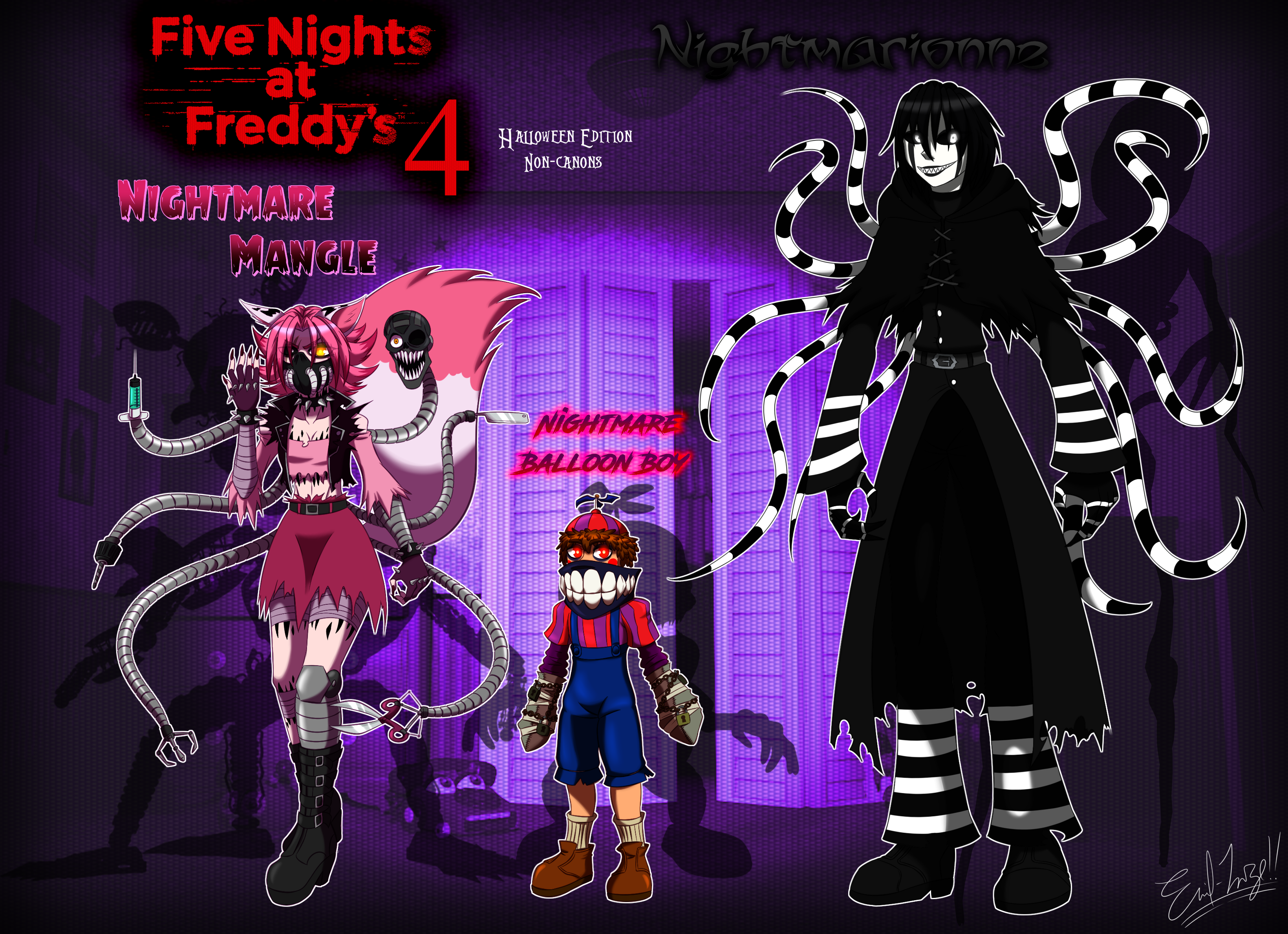 Nightmares de FNAF 4 (Off Topic Day)