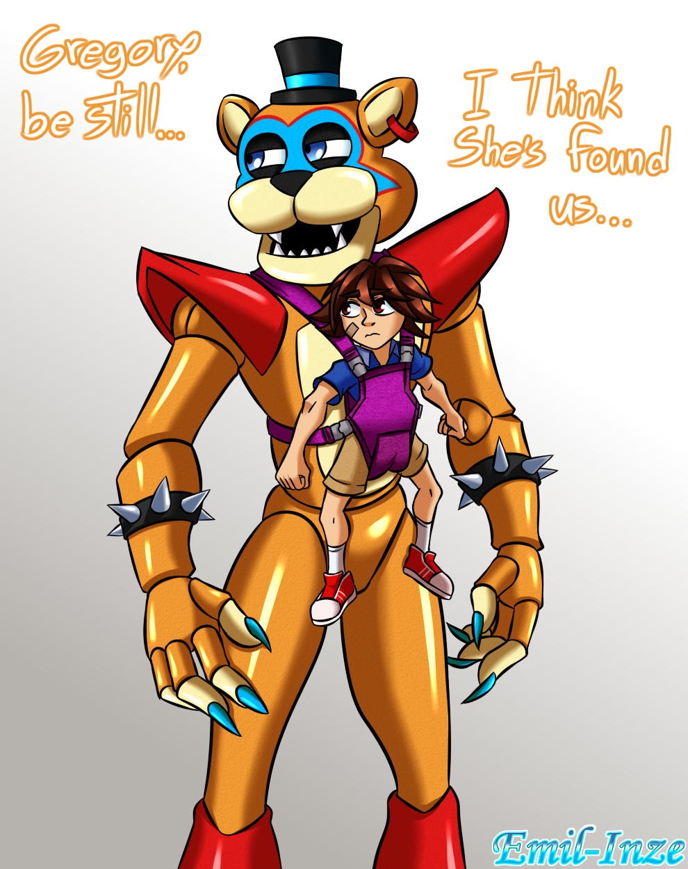 Gregory FNAF Security Breach !! by SPRINGALE on DeviantArt