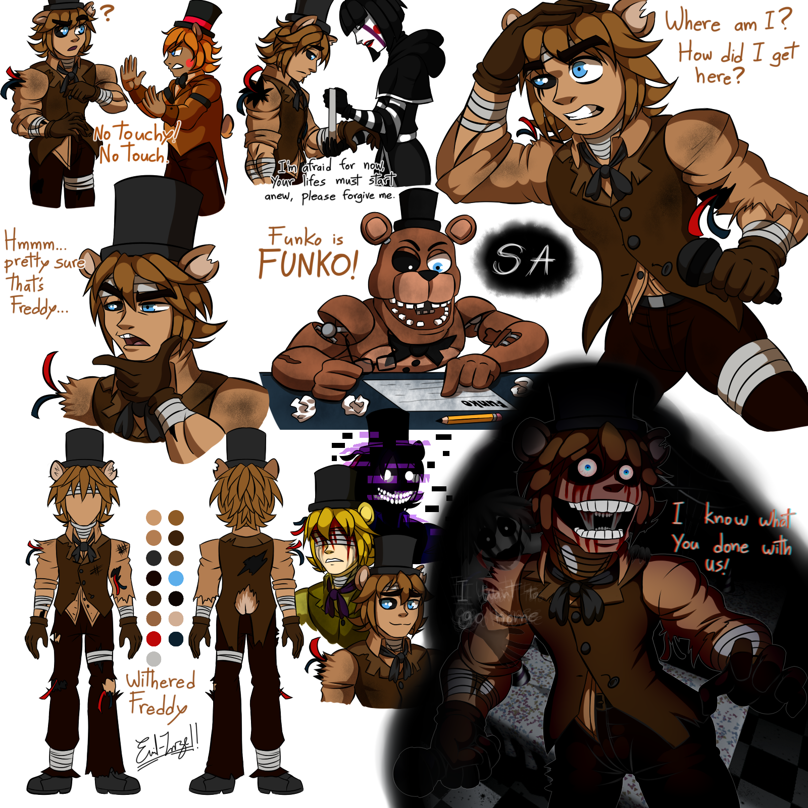 FNaF 2 - Shadow Freddy by Emil-Inze on Newgrounds