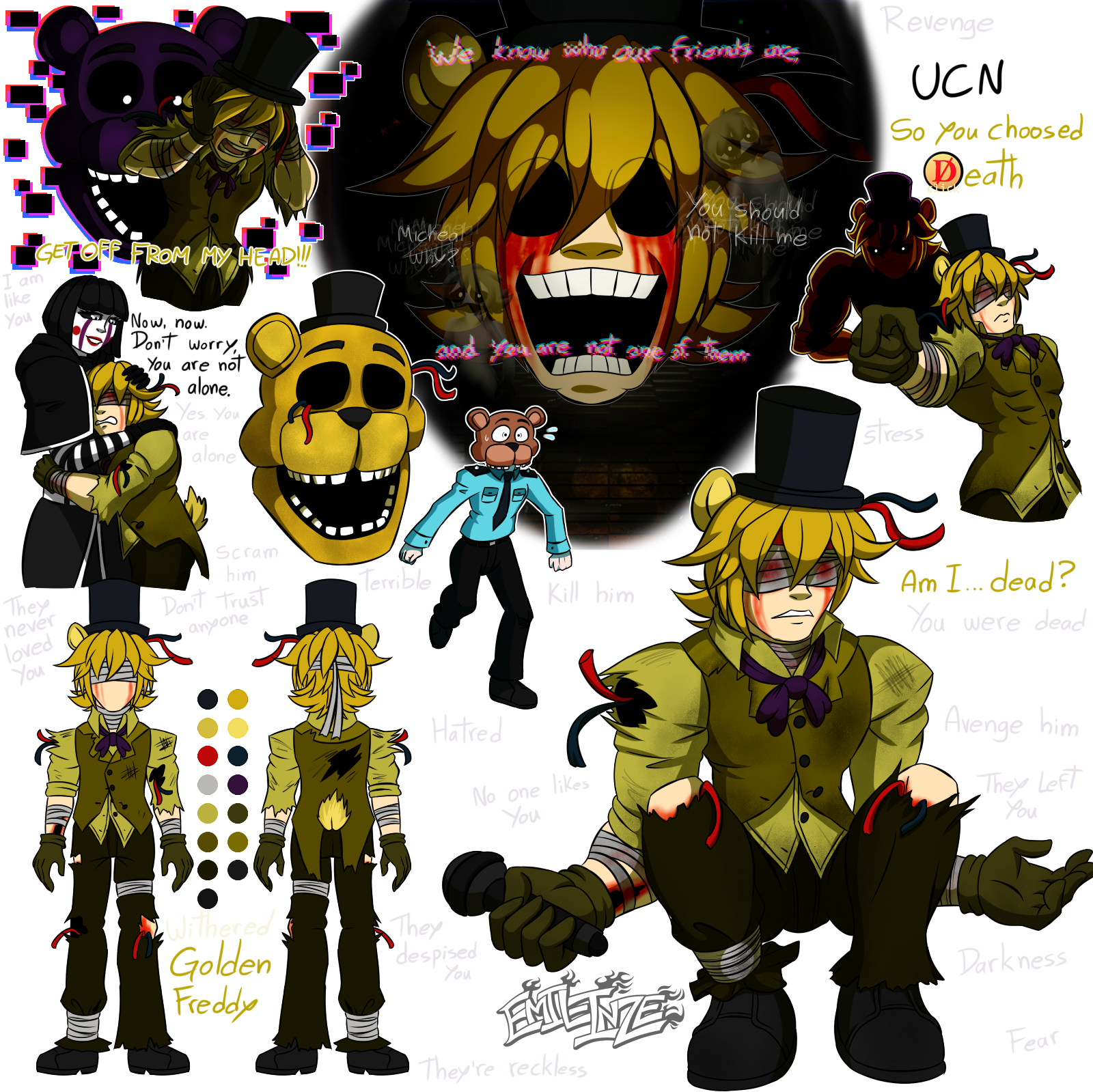 Golden freddy (withered fredbear) by Meshal1899 on DeviantArt