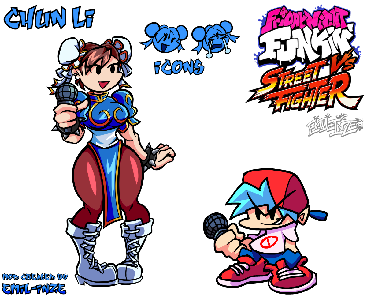 Chun Li in FNF Style, Friday Night Funkin' Mods