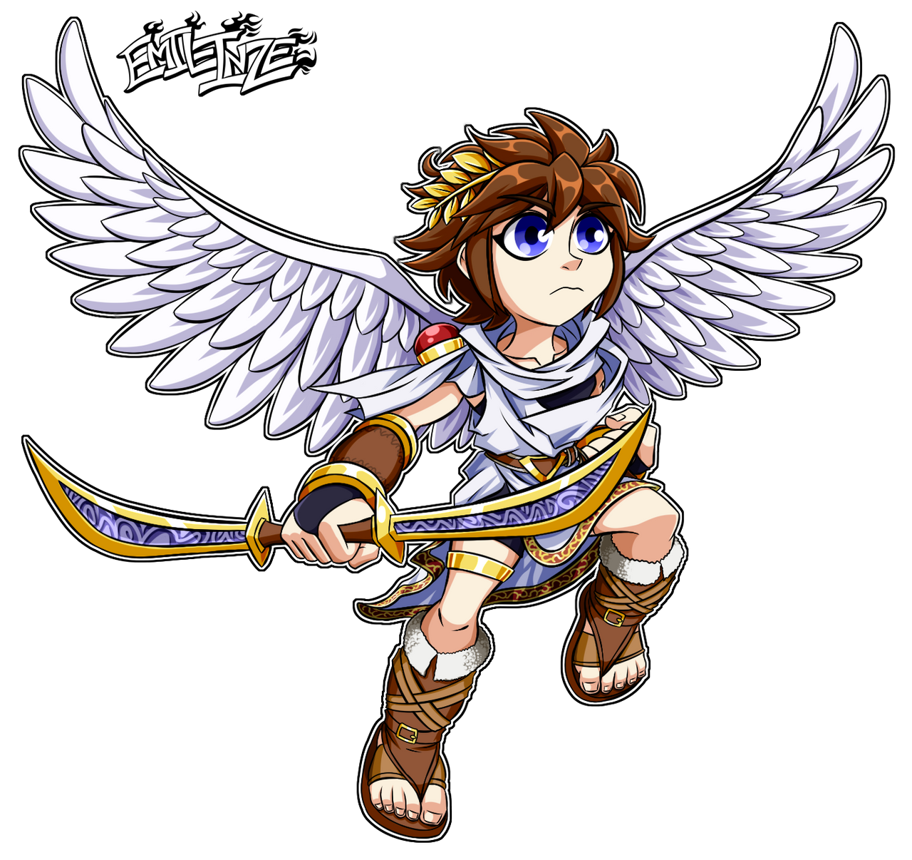 Pit (Kid Icarus Uprising) by Emil-Inze on DeviantArt