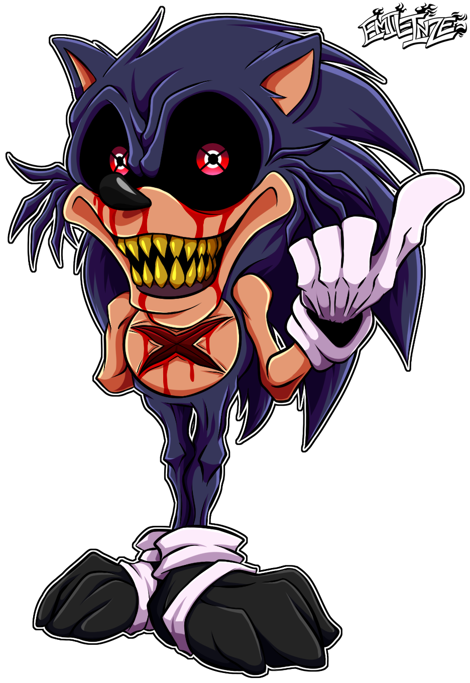 Lord X (Sonic PC Port and Creepypasta) by Emil-Inze on DeviantArt