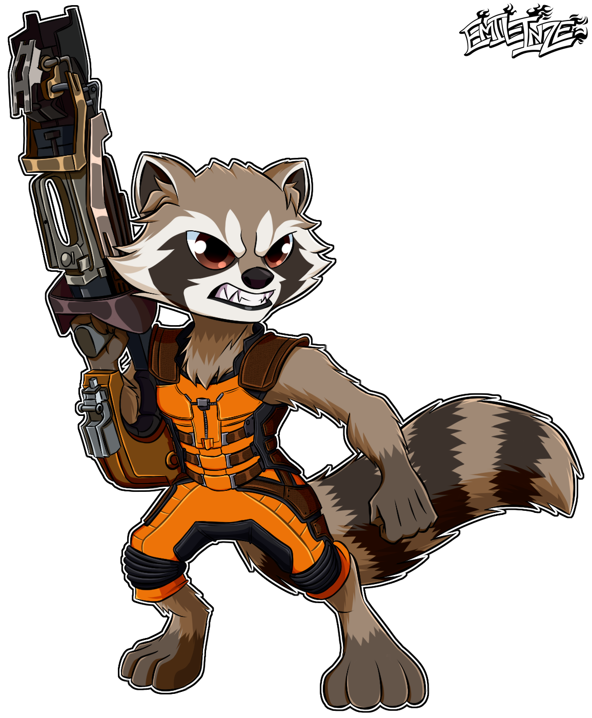 Rocket Raccoon (Guardians of the Galaxy Vol. 1) by Emil-Inze on DeviantArt
