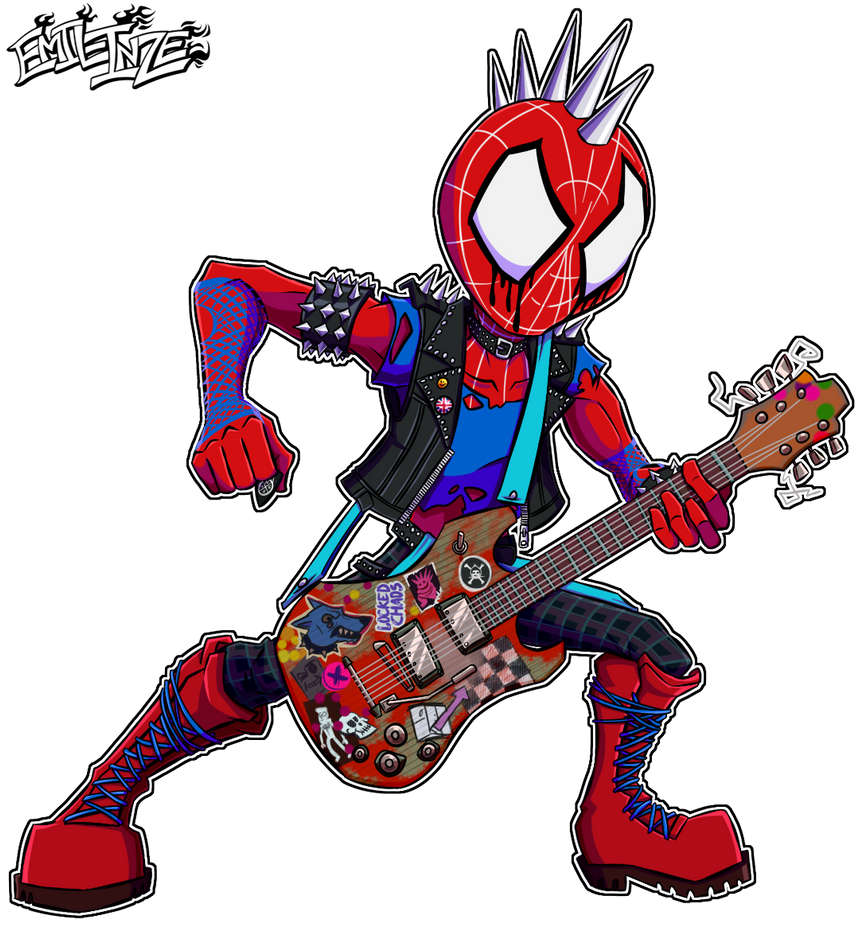 spiderpunk #acrossthespiderverse #punk #punkrock #spiderman 🤘🏾🇬🇧🎸
