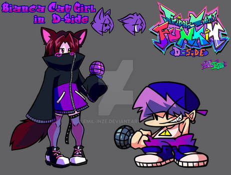 Bianca-Cat-Girl in FNF D-Side Style