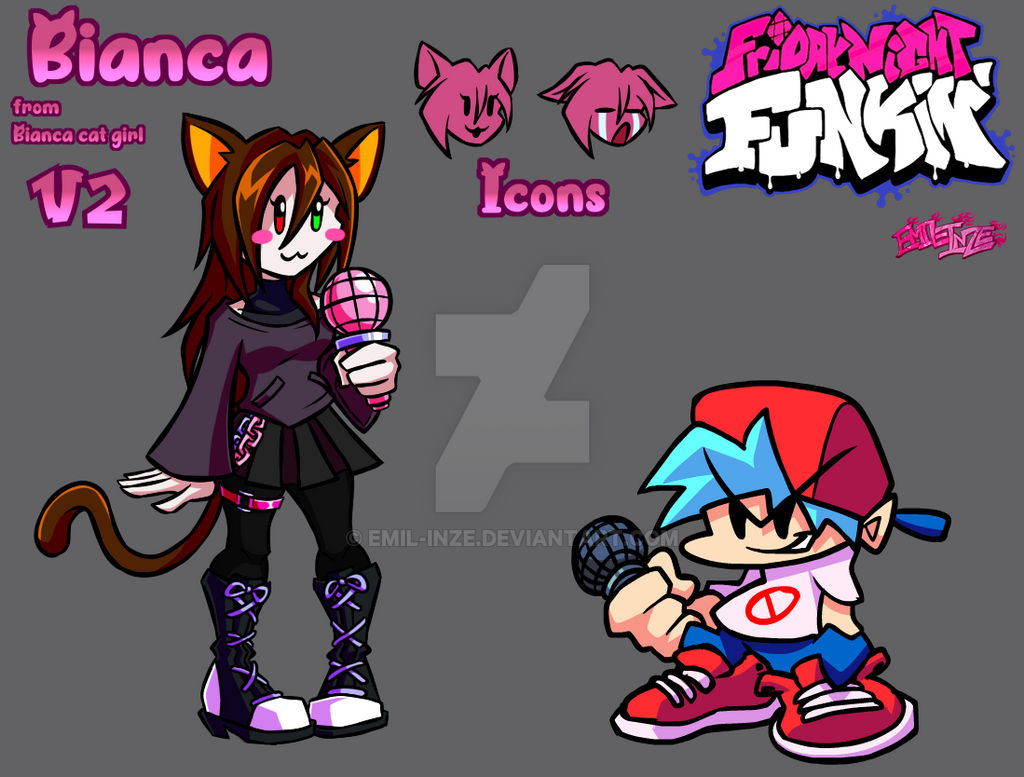 Bianca Cat Girl In FNF Style V2 By Emil Inze On DeviantArt bianca-cat-girl-in-fnf-style-v2-by-emil-inze-on-deviantart