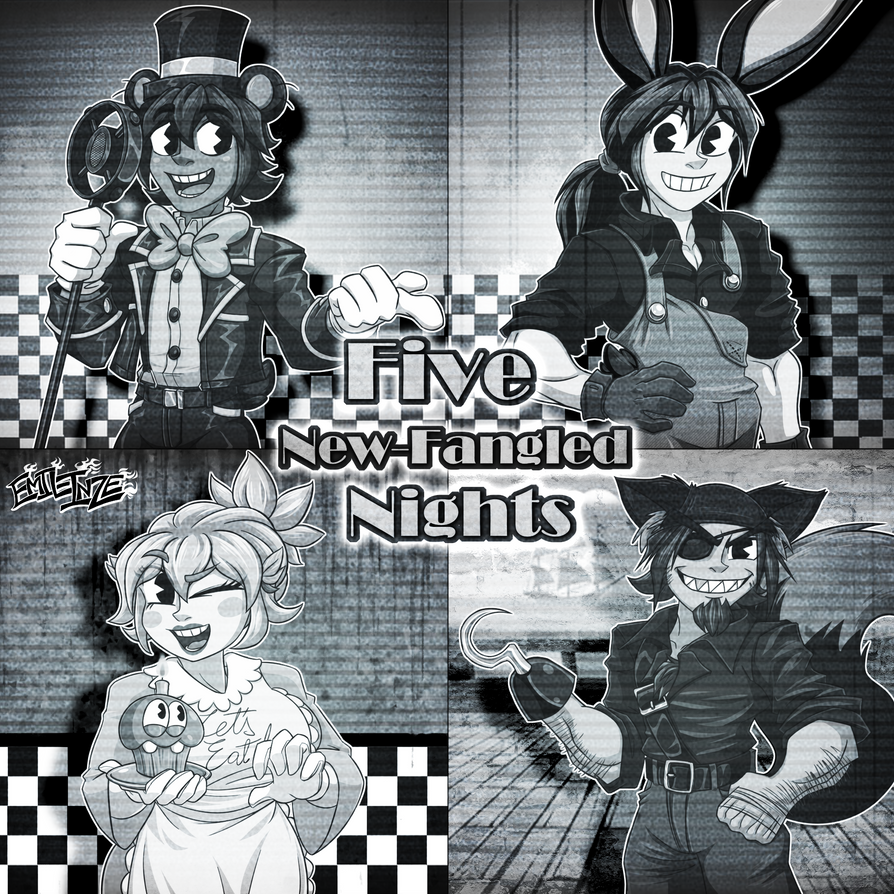 Fangled Five New-Fangled Nights by Emil-Inze on DeviantArt