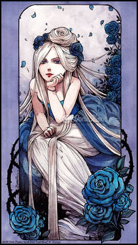 :Gift: La Dame aux Roses Bleues