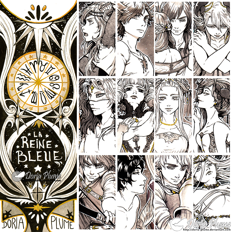 :Inktober: ZODIAC PREVIEW [AVAILABLE ON MY SHOP!]