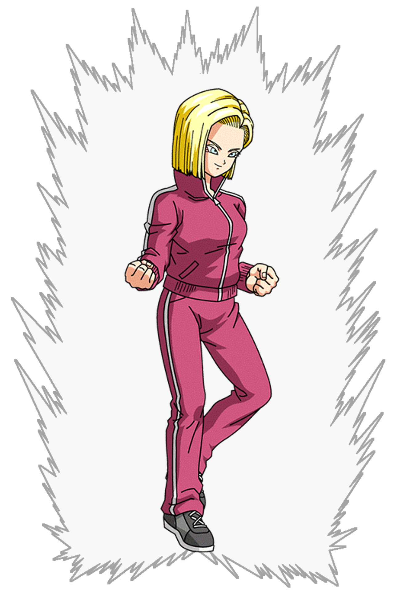 Android 18 shop pink tracksuit
