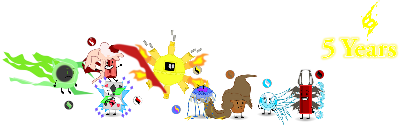 Mega Objects 5th Anniversary: Group 2 by Bucketverse on DeviantArt