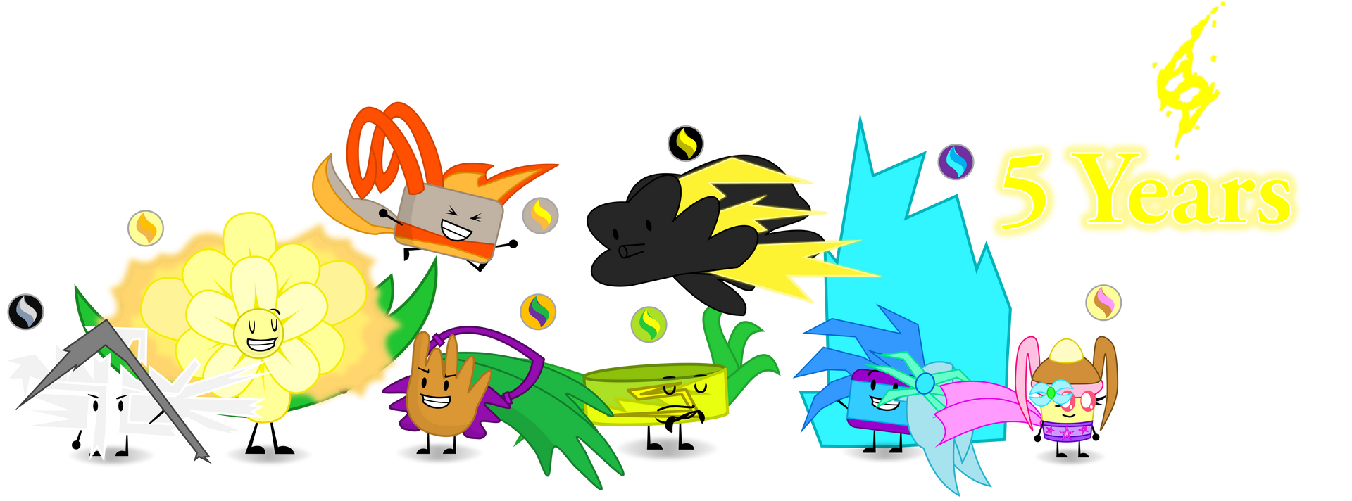 Mega Objects 5th Anniversary: Group 3 by Bucketverse on DeviantArt